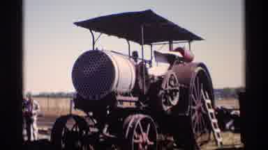 Jordan Minnesota (1969): Industrial Machinery And Steampunk Style Wagon Parked On