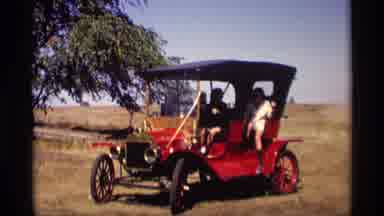 Jordan Minnesota (1969): A Old Car What Is Being Checked If Is Working By Some Men