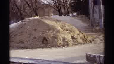 Rockford Minnesota (1969): Flood Defense Sand Levee And Sandbags Near Buildings