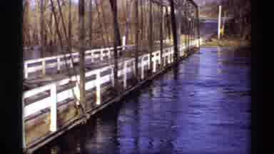 Rockford Minnesota (1969): Flowing River Running Under Bridge