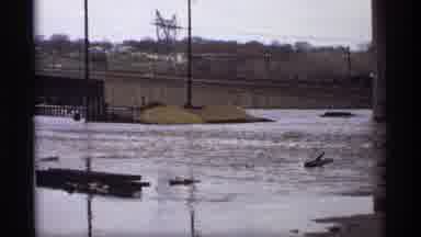 Saint Paul Minnesota (1969): Devastation Flood Ruined City Bridge Pieces In Water