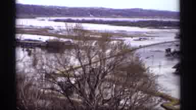 Saint Paul Minnesota (1969): Roads And Bridges Flooded In A Natural Disaster That