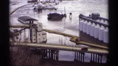 Saint Paul Minnesota (1969): Car Moving On A Bridge Close To The Water And Later