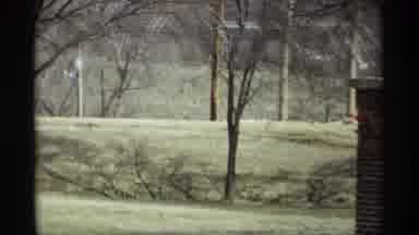 Savage Minnesota (1969): Footage Of A Fenced Yard And The Forest In Savage
