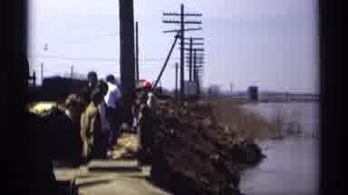 Savage Minnesota (1969): Construction Workers Building A Railroad And Barrier To