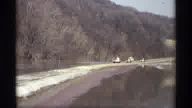 Savage Minnesota (1969): Driving On A Roadside Near Water In The Country A Long