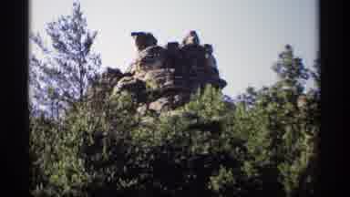 Wisconsin (1969): Video Of A Giant Rock Formation With Trees Surrounding