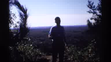 Wisconsin (1969): Man Watching Nature Beauty Scene Enjoying View Of Mountain