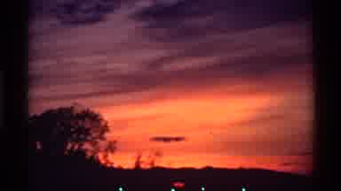 Canada (1974): Two Separate Scenes One Of Sunset And One Of A Welcome To A City