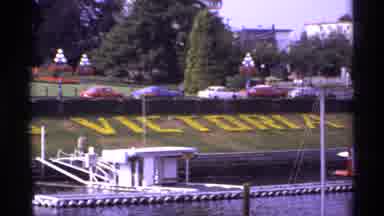 Canada (1974): View Of Yellow Flowers Spelling Word Victoria On A Sunny Day