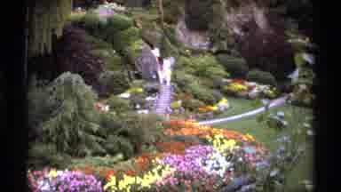 Vancouver Canada (1974): Colorful Beautiful Gardens With A Steep Walkway Going
