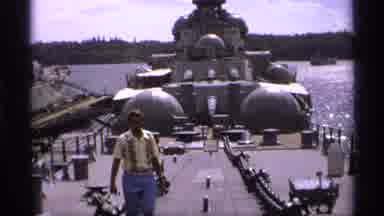 Vancouver Canada (1974): Historic Ship War People Walking Around Looking At The