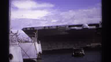 Vancouver Canada (1974): Naval Ship Against A Cloudy Blue Sky
