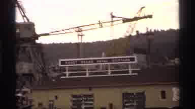Vancouver Canada (1974): Naval Shipyard Boat Coming Into Port