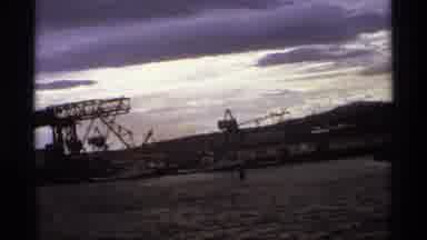 Vancouver Canada (1974): Iron Platform With The Sky Over The Sea