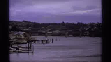 Vancouver Canada (1974): Recording Showing A River With A Bridge And With Some
