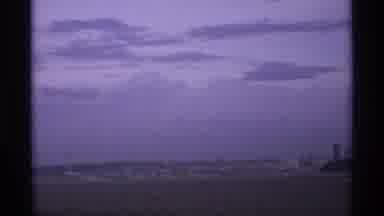 Vancouver Canada (1974): Storm Clouds Rolling In At Ferry On The Lake