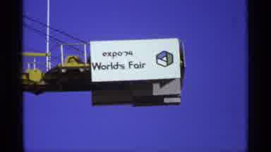 Worlds Fair Seattle (1974): Footage Of A Sign And Fountain Taken From The 1974