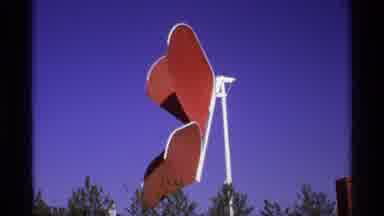 Worlds Fair Seattle (1974): Outdoor Recording Showing A Red And White Object And A
