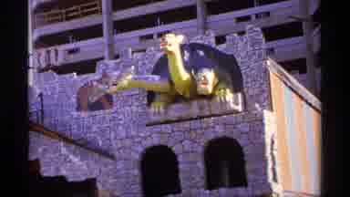 Worlds Fair Seattle-1974: Dragons In A Castle Overlooking A Street Fair Next To