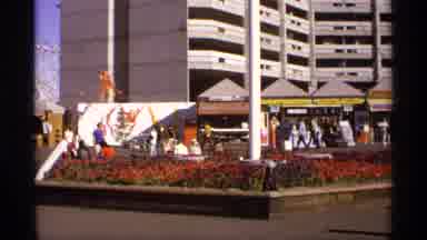 Worlds Fair Seattle (1974): View Of White Buildings And Docked Boats On A Bright