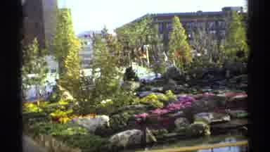 Worlds Fair Seattle (1974): View Of River With Trees And Flowers Building In