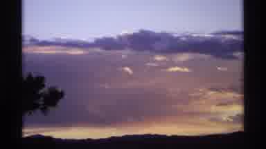 Worlds Fair Seattle (1974): Evening Time Clouds Are Clearly Shows And The Sun Sets