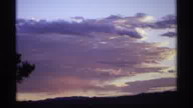 Worlds Fair Seattle (1974): Beautiful Orange Blue Color Of The Sky At Sunset In