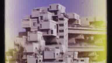 Montreal Canada (1967): Old Film Camera Captures Interesting Structure Buildings