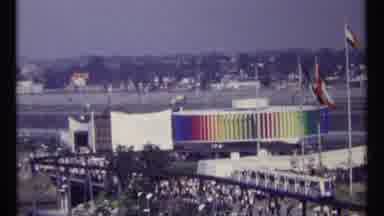 Montreal Canada (1967): Video Of Different Angles Of A Multicolored Building With