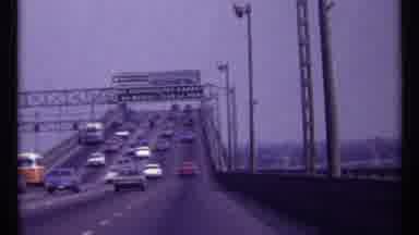 Montreal Canada (1967): Driving Across Bridge With A Metal Car Surrounded By Metal