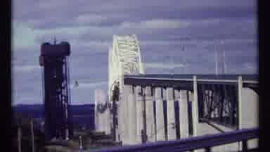 Ottawa Canada (1967): Video Sightseeing Approaching Bridge Skips To Front View