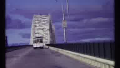 Ottawa Canada (1967): Approaching View Of White Bridge And White Mississauga River