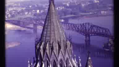 Ottawa Canada (1967): View Of Alexandra Bridge And Building Spire On A Clear Sunny