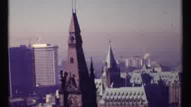 Ottawa Canada (1967): Skyline Of Ottawa Canada And A Mounted Officer On Horseback
