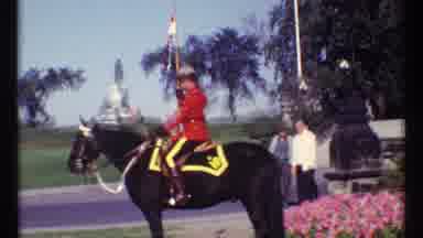 Ottawa Canada (1967): Some Soldiers Are On Horses And We Can See A Castle
