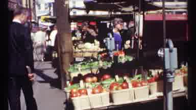 Ottawa Canada (1967): Man In A Suit Walks Past A Vegetable Stand Filled With