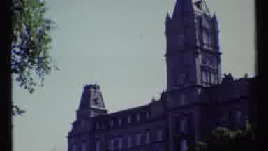 Ottawa Canada (1967): Fixed Look At A Old Building In Europe Near A Park
