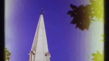 Ottawa Canada (1967): Top Of A Church Tower Against A Blue Sky