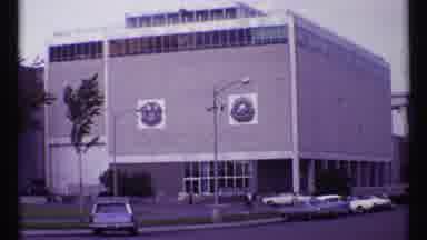Toronto Canada (1967): Industrial Building With A Sunset Peeking Out From The