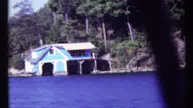 Toronto Canada (1967): Outdoor Recording Shot From A Boat Showing Two Houses And
