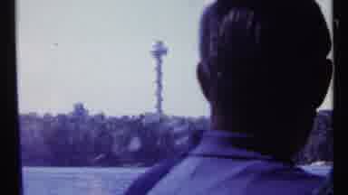 Toronto Canada (1967): Man Looking Out The Window Of A Boat At The Water