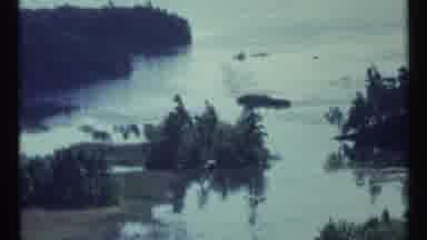 Toronto Canada (1967): Bridge Overpass Railing Cars Floodplain River Marsh Green