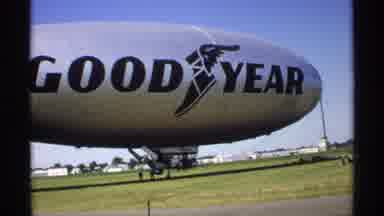 Minnesota (1970): Close Up View Of Goodyear Blimp On A Clear Sunny Day