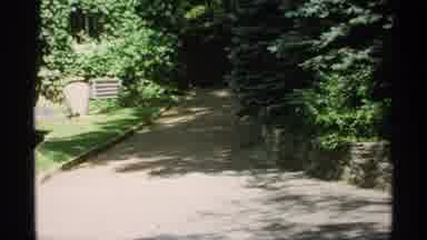 Minnesota (1970): A Neat And Clean Road And Nearby House With Lots Of Green Trees