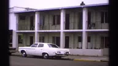 Isle Royale Michigan (1971): Apartment Complex With A White Car Outside On The