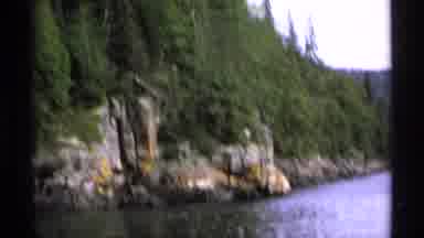 Isle Royale Michigan (1971): Spectacular View Of Green Trees And A Mountain