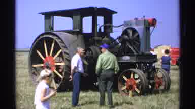 Minnesota (1971): View Of Nichols Shepard Sign And Steam Tractor On A Sunny Day
