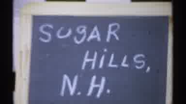 New Hampshire (1971): The Sign Says Sugar Hill Then We See The Rolling Green Hills