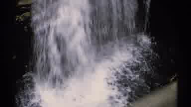 New Hampshire (1971): Sunshine On The Trees With Waterfall In A Leafy Woodland